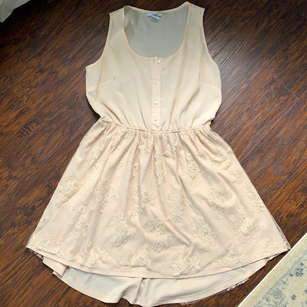 Cream, lace dress